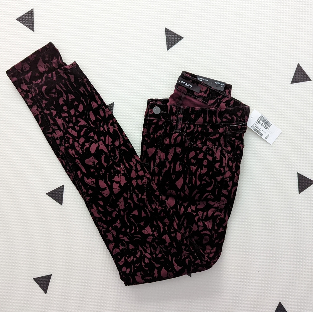 J Brand skinny mid-rise jeans
